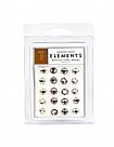 Medium Jewel Brads - METALICS